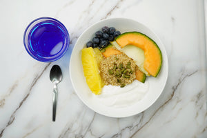 Liquid Phycocyanin with your breakfast to help support your wellness goals